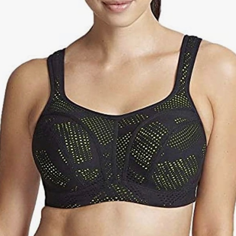 Panache Sports - Sports Bra- Black/Lime Size 36FF